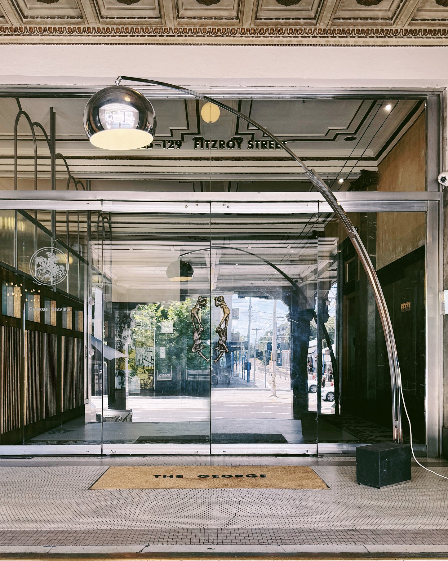 VINTAGE / Chrome Arc Lamp