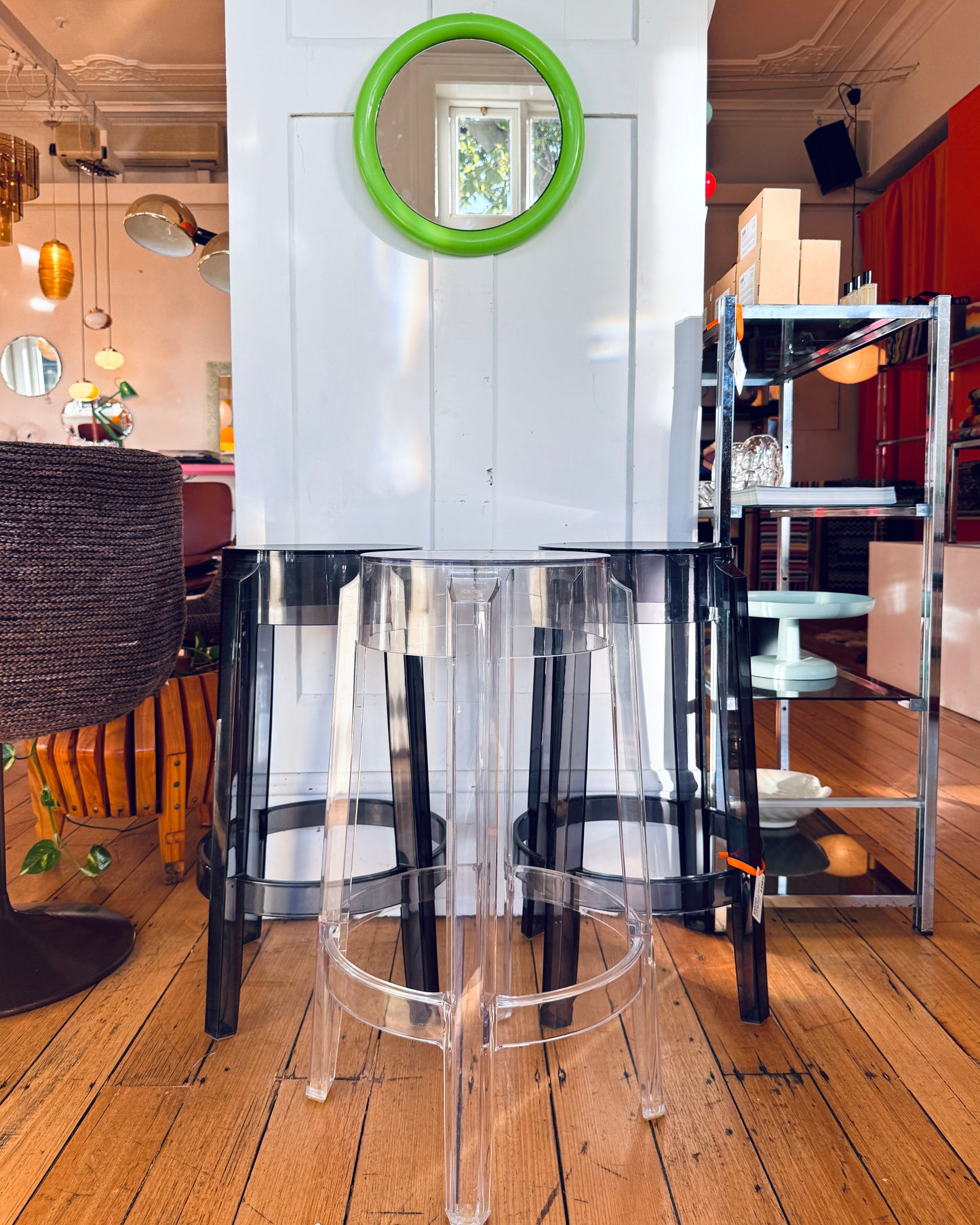 UNNEW / Kartell Charles Ghost Stool by Philippe Starck