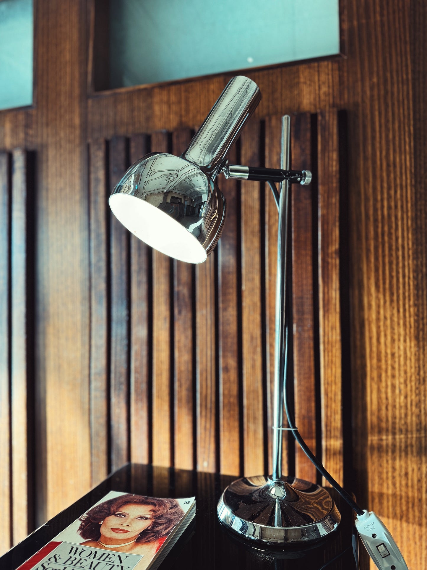 OSLO AUSTRALIA / Single Head Chrome Desk Lamp