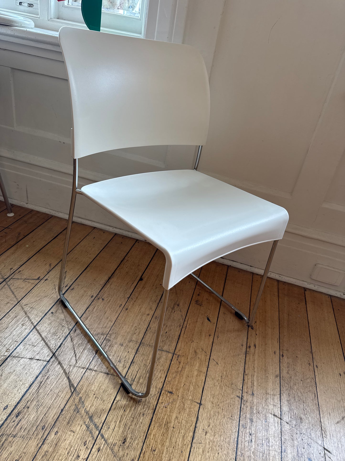 VITRA TAKEOVER / Sim Stacking Chair by Jasper Morrison, 1999 - White