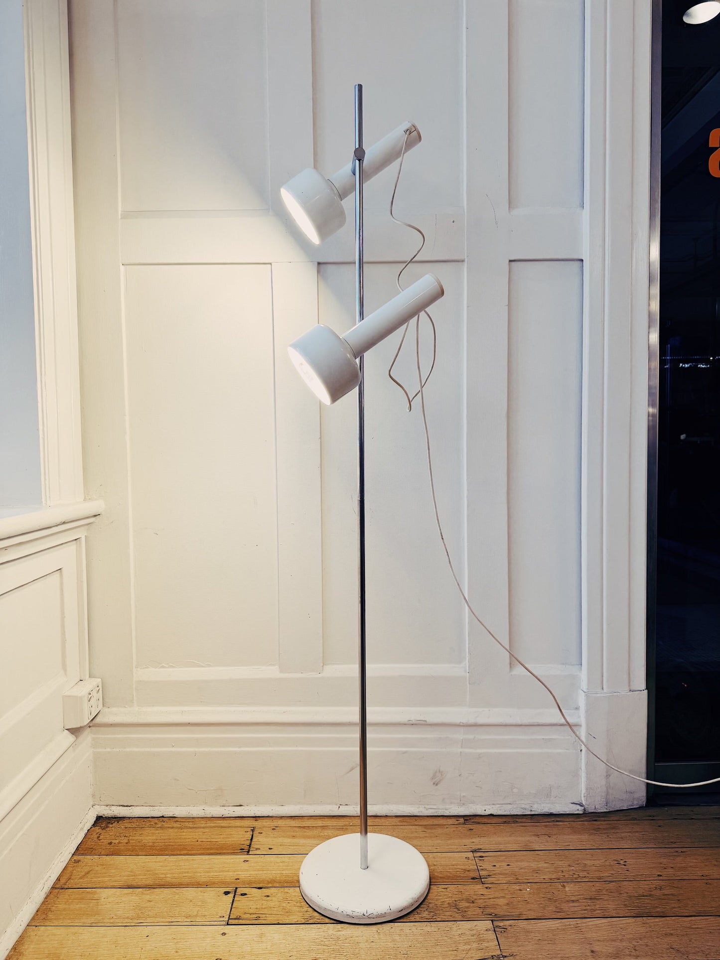 VINTAGE / 1960s German Space Age Dual Head Floor Lamp