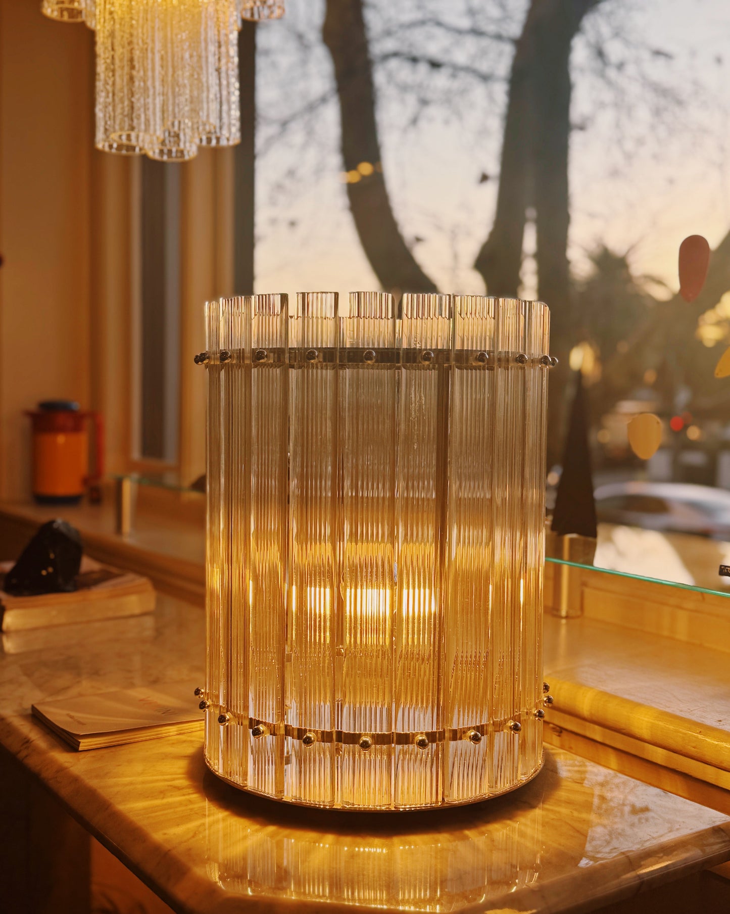 VENINI / Nastri Crystal Glass Table Lamp