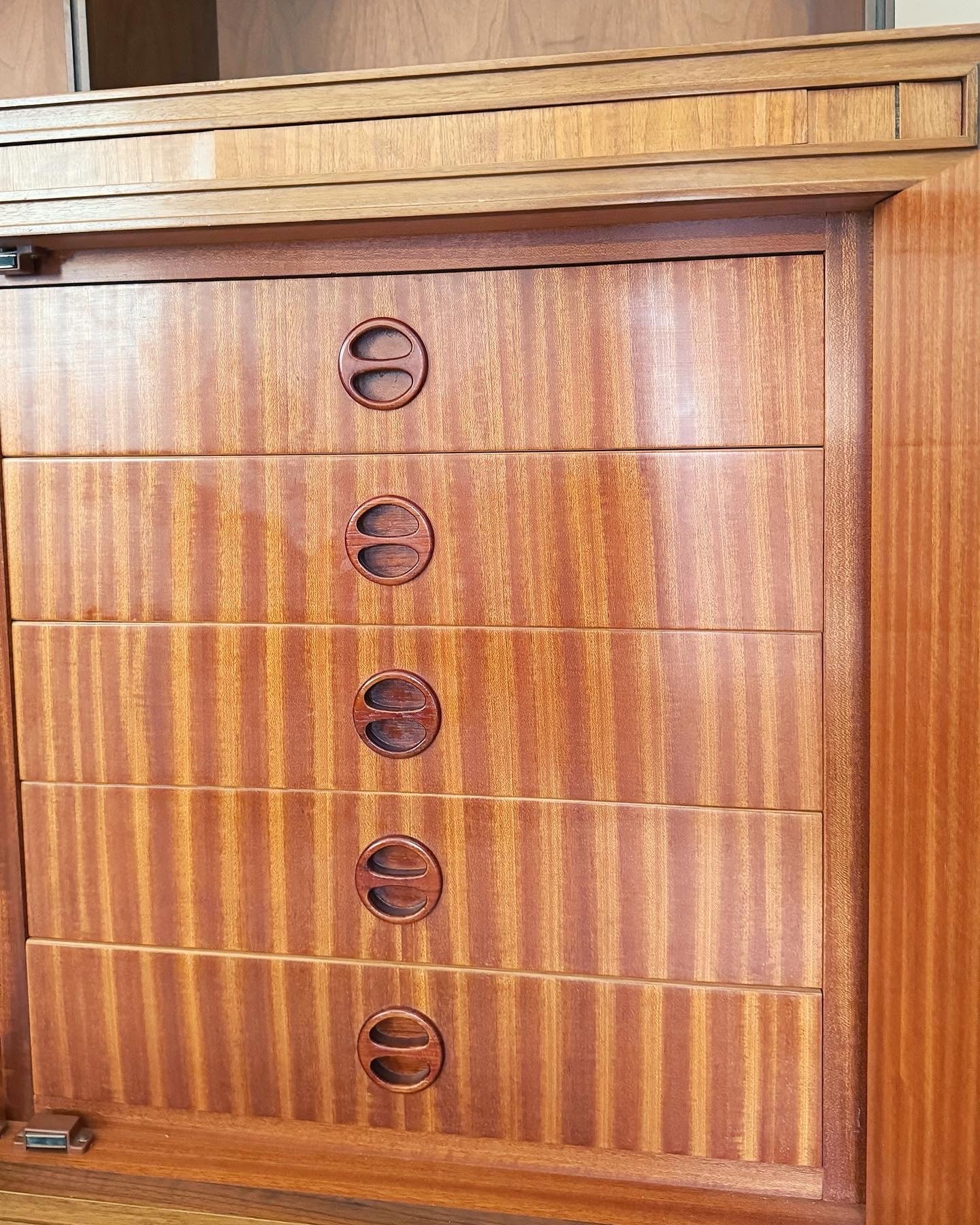 RUDOWSKI / 1960s Bespoke Teak Hutch Cabinet