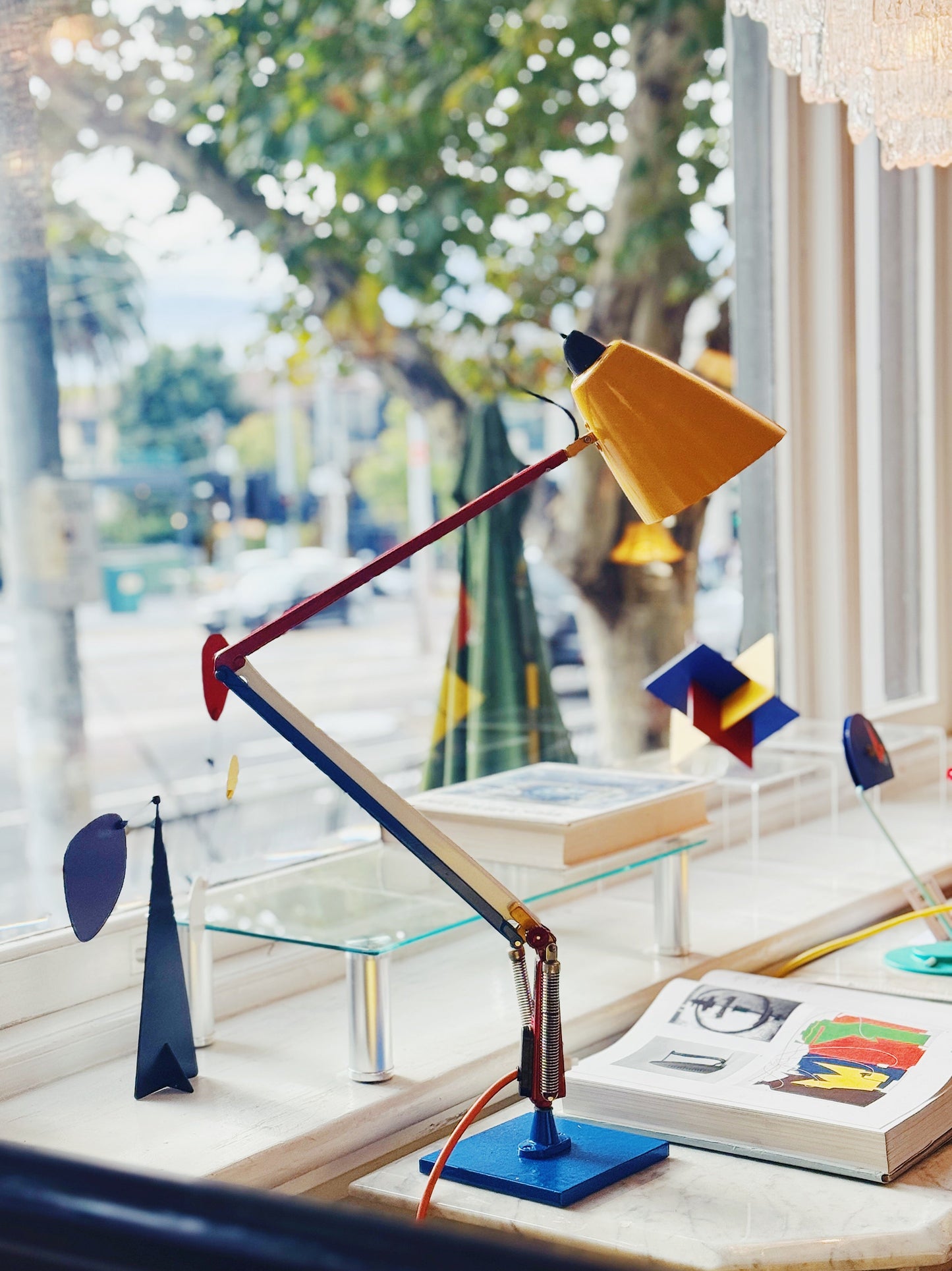 PLANET / Vintage Studio K Desk Lamp w/custom multicolour paintwork