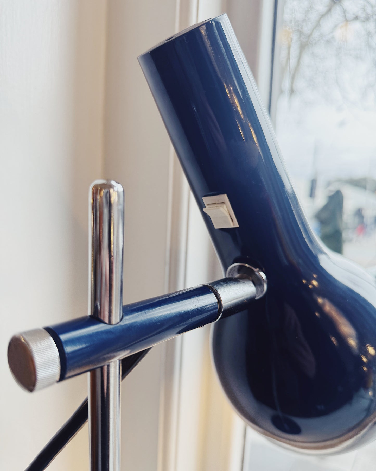 OSLO / 1960s Navy Desk Lamp