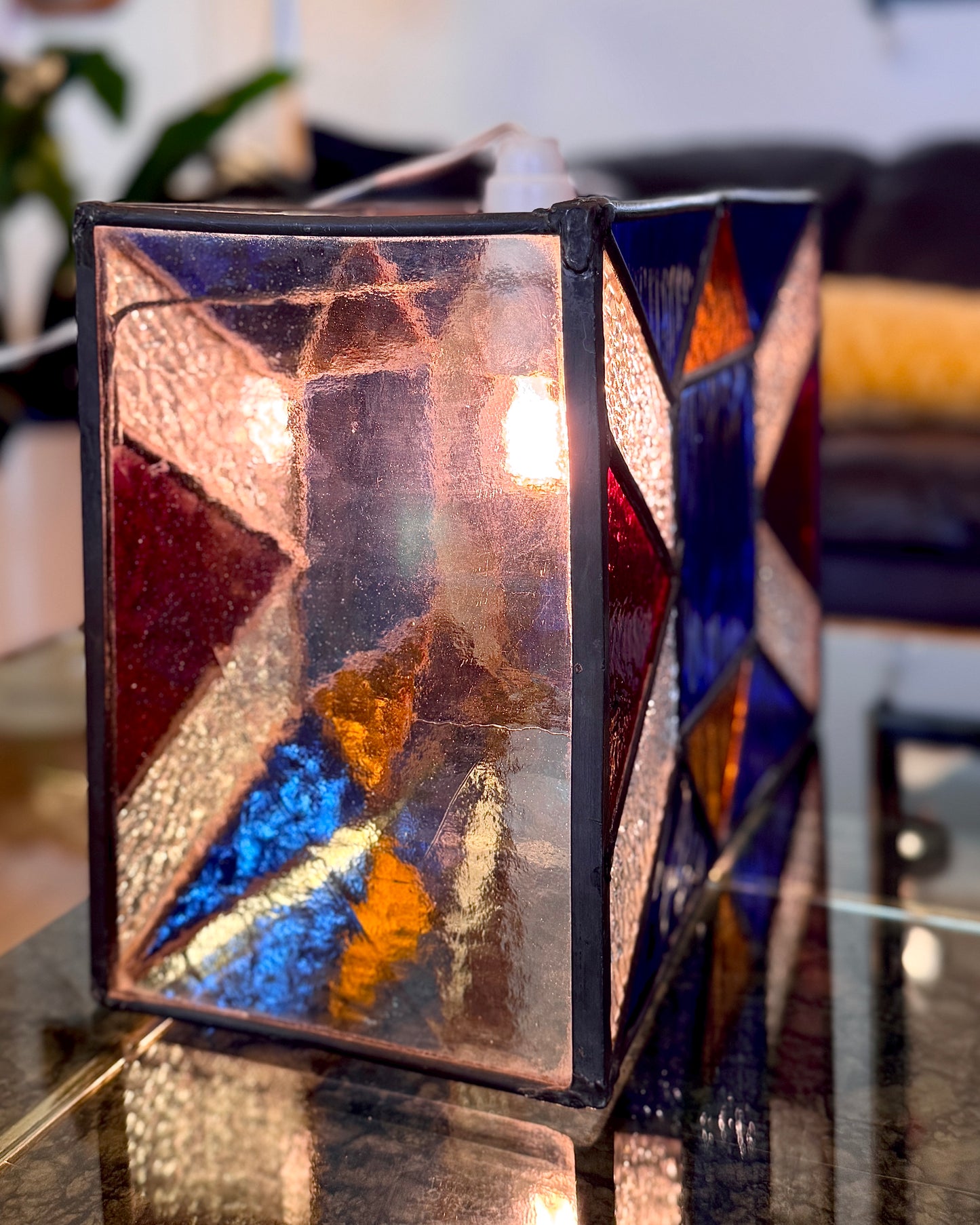 MID CENTURY LEADLIGHT 🔺🟦🔸