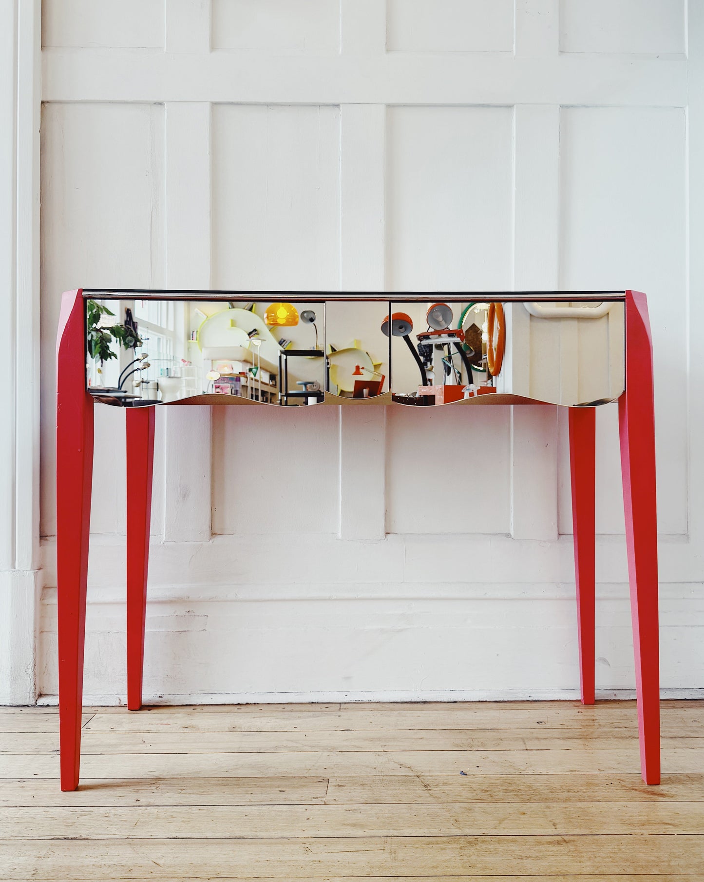 CUSTOM / Mirror Console w/Watermelon Frame