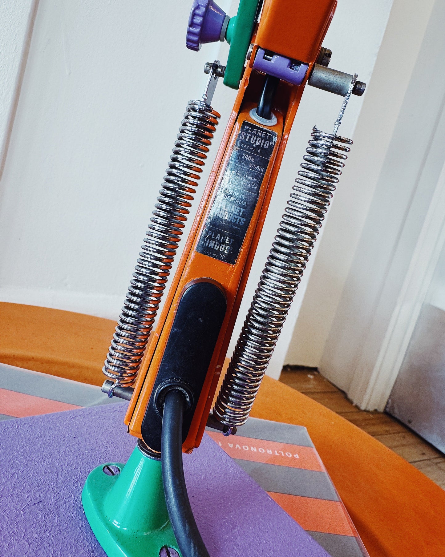 PLANET / Vintage Studio K Desk Lamp w/custom Secondary Multicolour Paintwork