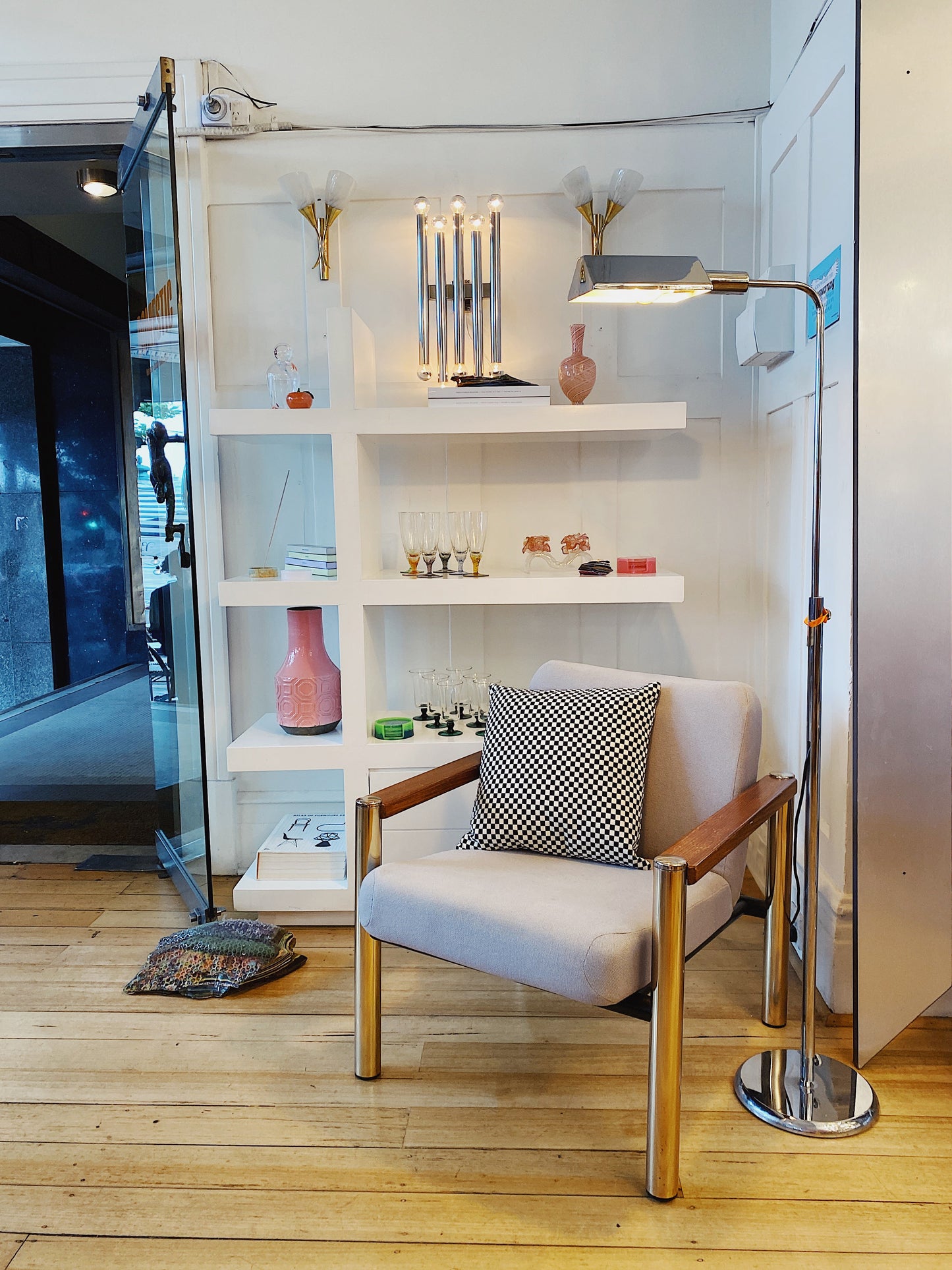 OSLO AUSTRALIA / Bankers Floor Lamp - Chrome