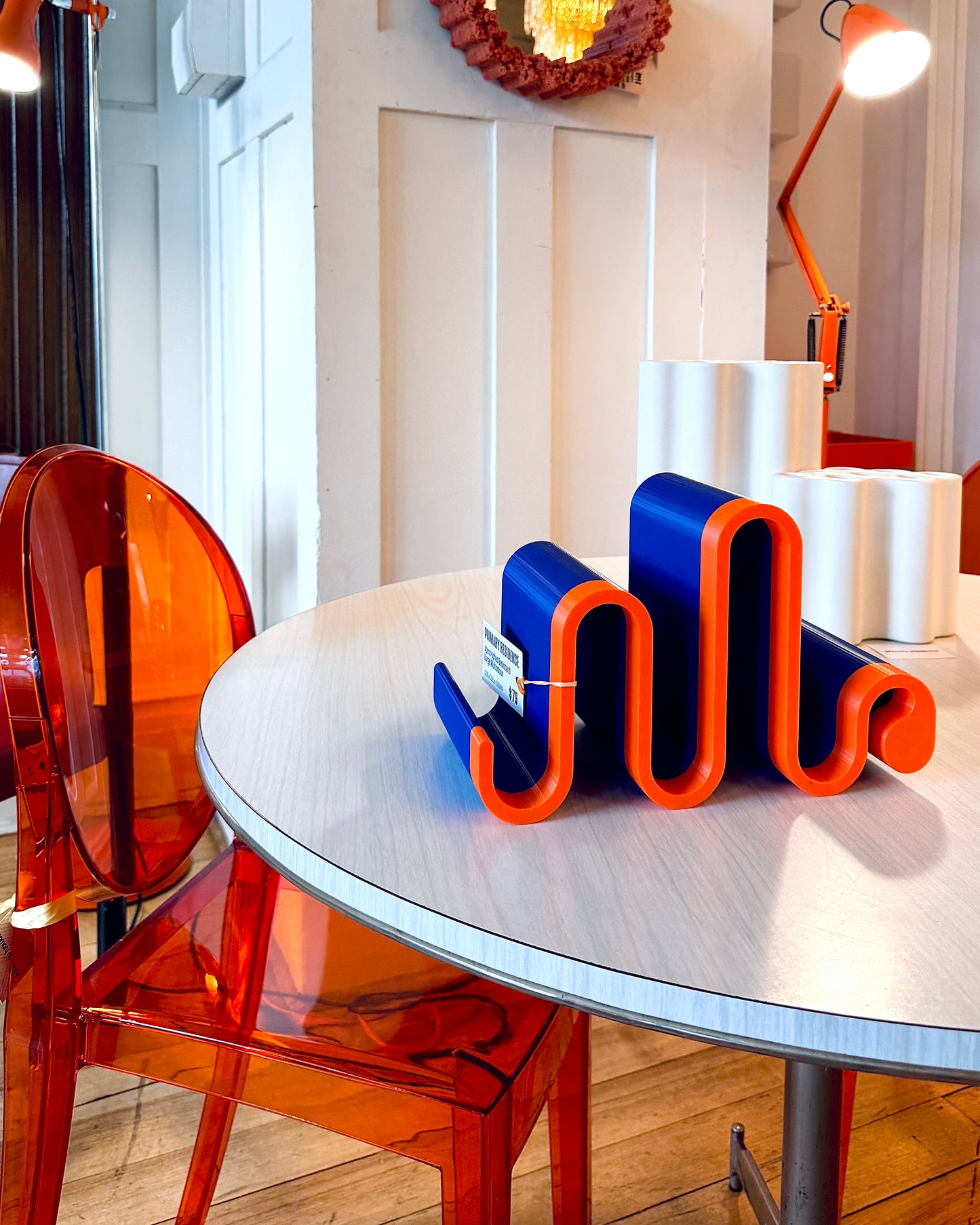 PRIMARY RESIDENCE / Apostrophus Bookstand Large - Blue & Orange