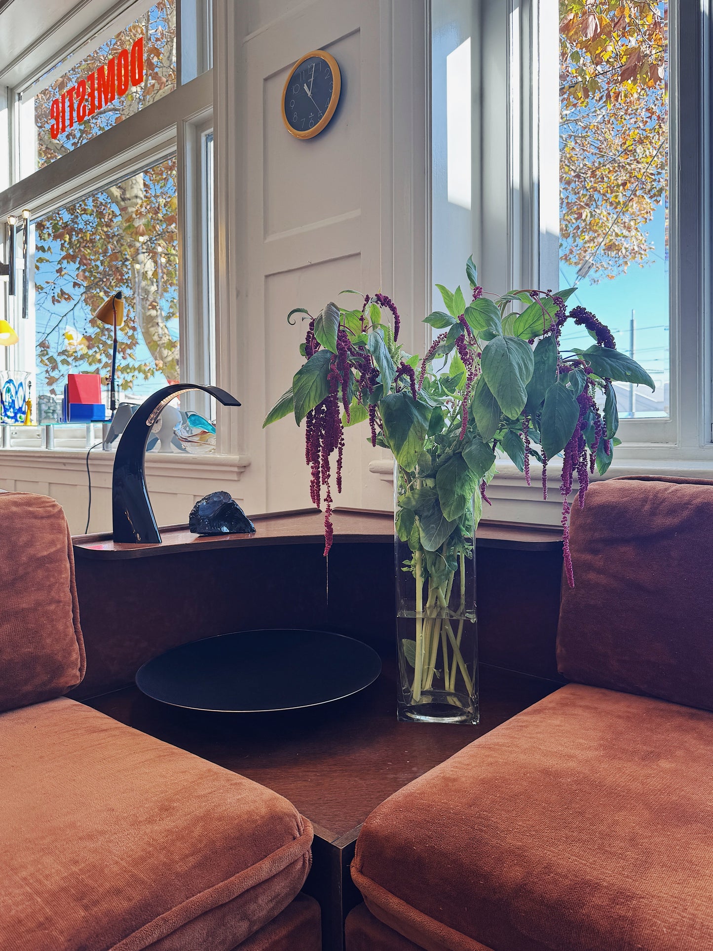 VINTAGE MODULAR / 1970s Cognac Terry/Velour sofa