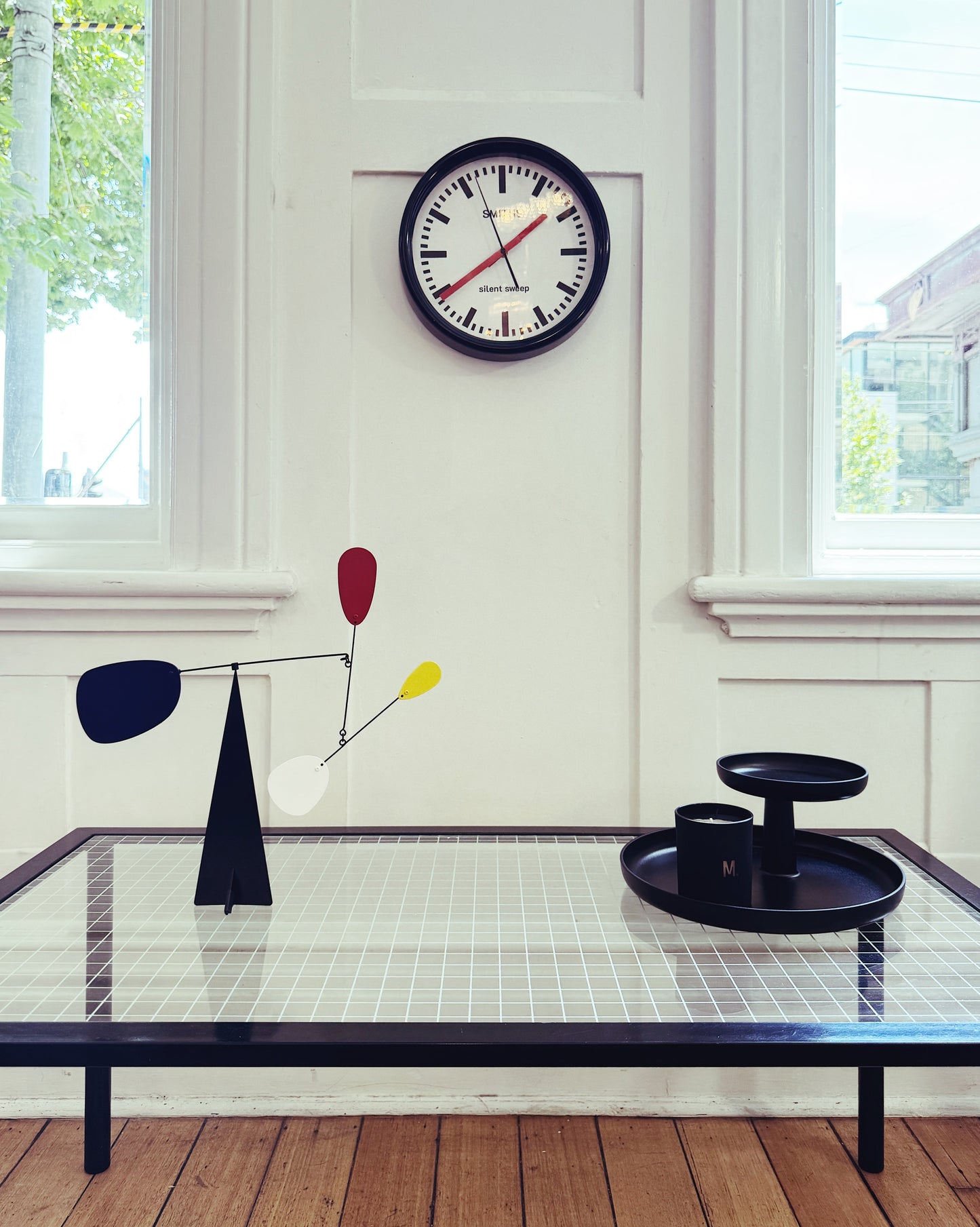 VINTAGE / Post Modern Grid Coffee Table