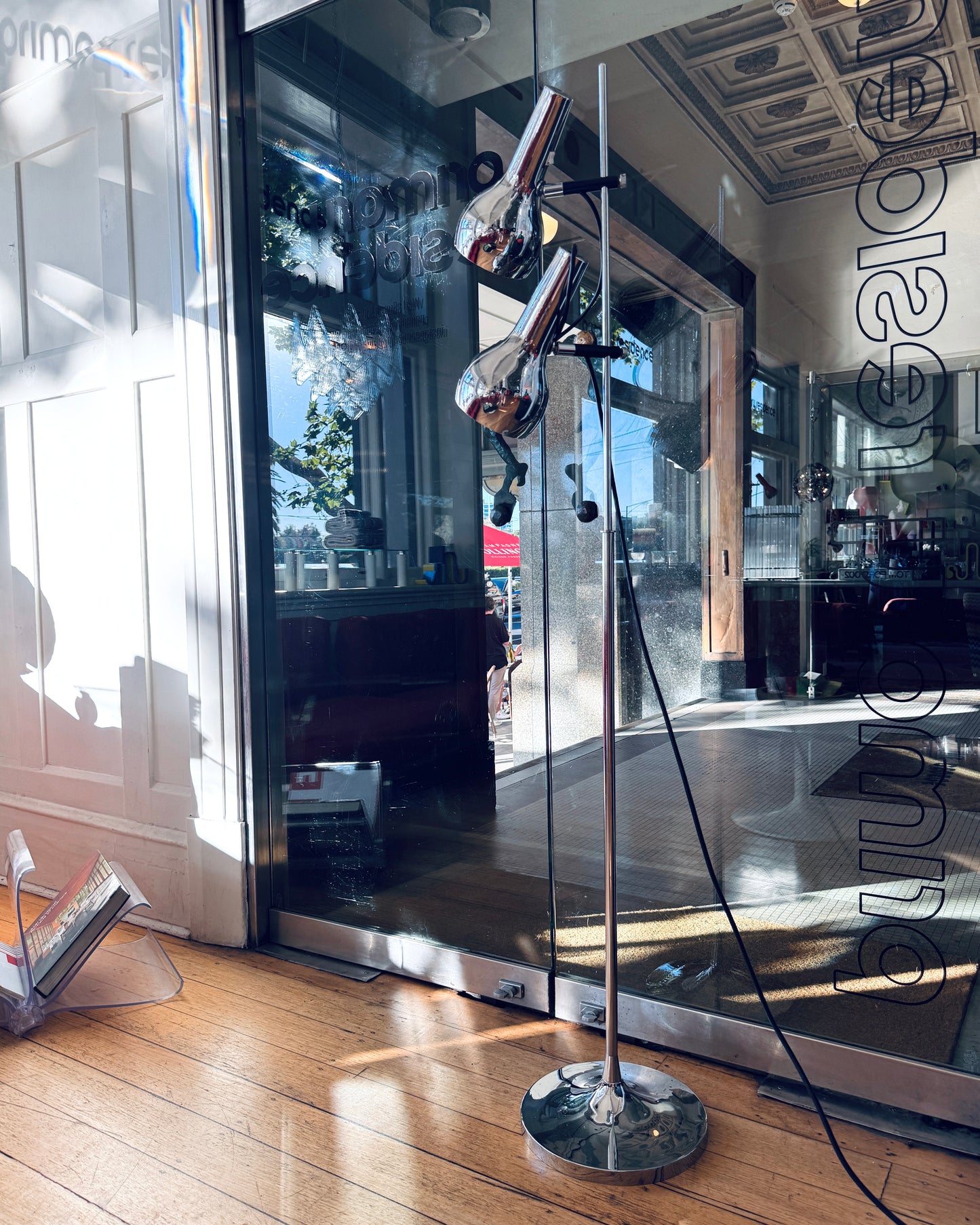 OSLO AUSTRALIA / Dual Head Floor Lamp - Chrome