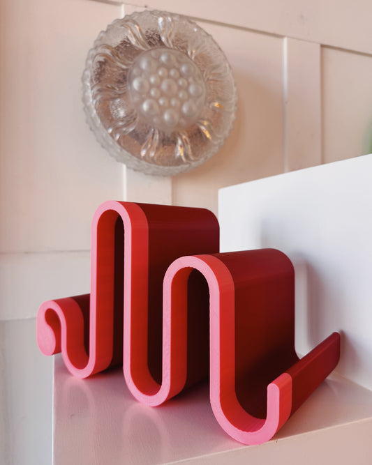 PRIMARY RESIDENCE / Apostrophus Bookstand Large - Burgundy & Pink