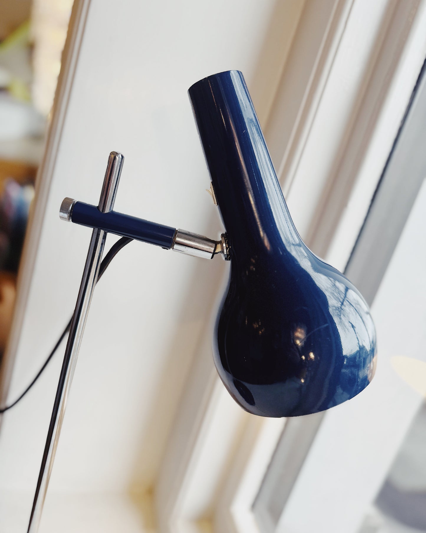 OSLO / 1960s Navy Desk Lamp
