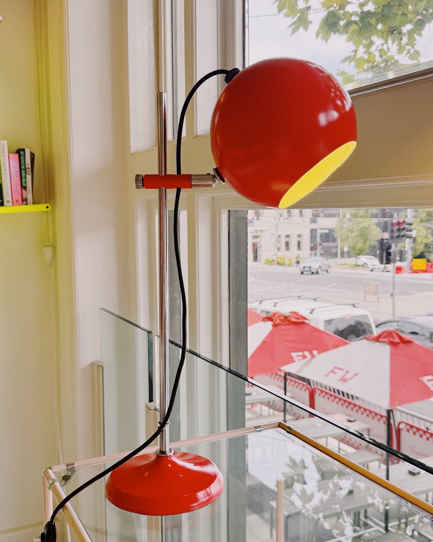 OSLO AUSTRALIA / Vintage Eyeball Desk Lamp - Orange
