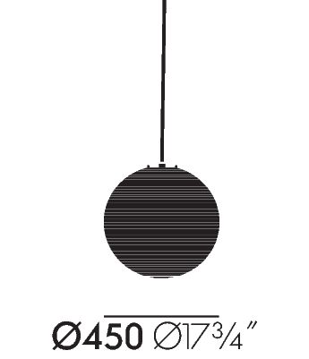 VITRA / Akari 45A Light Sculpture by Isamu Noguchi