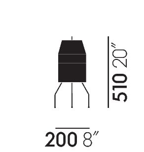 VITRA / Akari UF1-H Floor Lamp by Isamu Noguchi