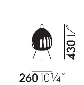 AKARI / 1AY Table Light by Isamu Noguchi