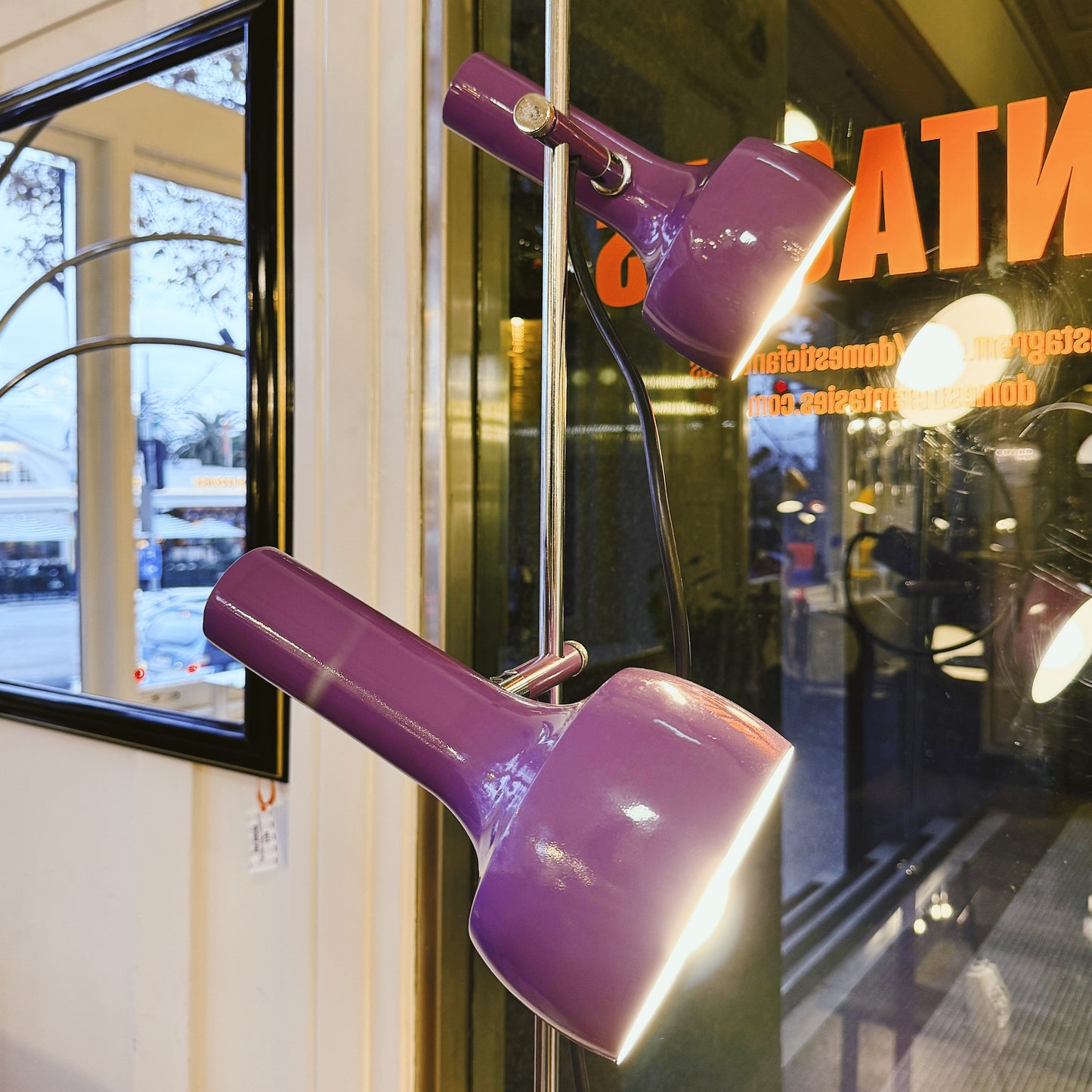 OSLO AUSTRALIA / Dual Head Floor Lamp - Purple