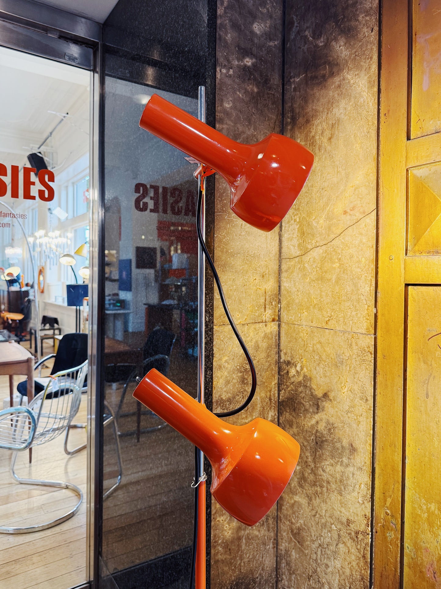 OSLO AUSTRALIA / Dual Head Floor Lamp - Orange
