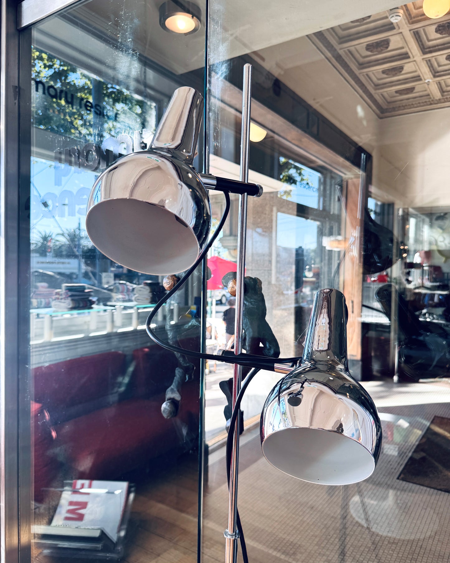 OSLO AUSTRALIA / Dual Head Floor Lamp - Chrome