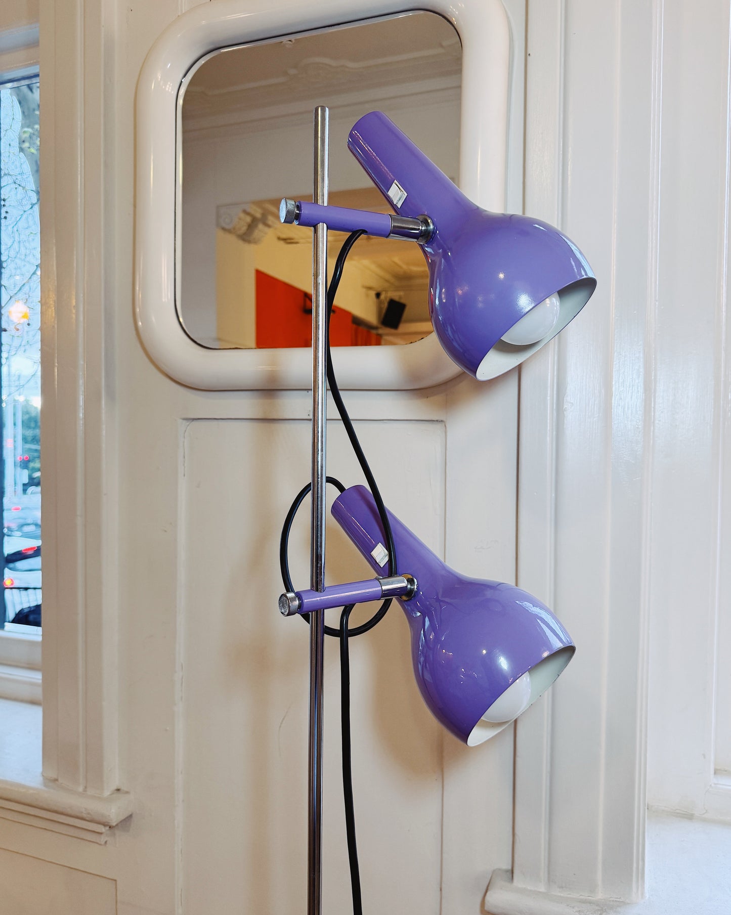 OSLO AUSTRALIA / Dual Head Floor Lamp - Purple