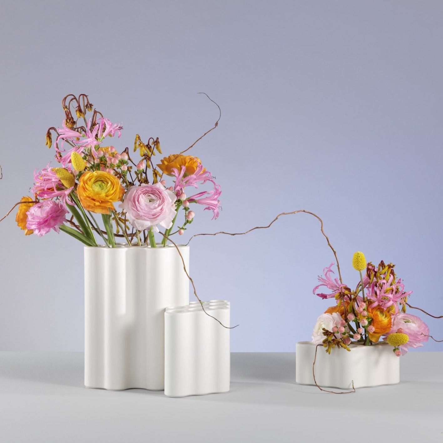 VITRA / Nuage Vases - Mat Ceramic White - 3 Sizes