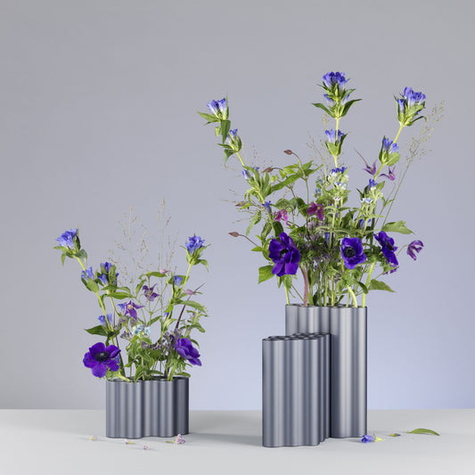 VITRA / Nuage Vases By Ronan and Erwan Bouroullec - Steel Blue