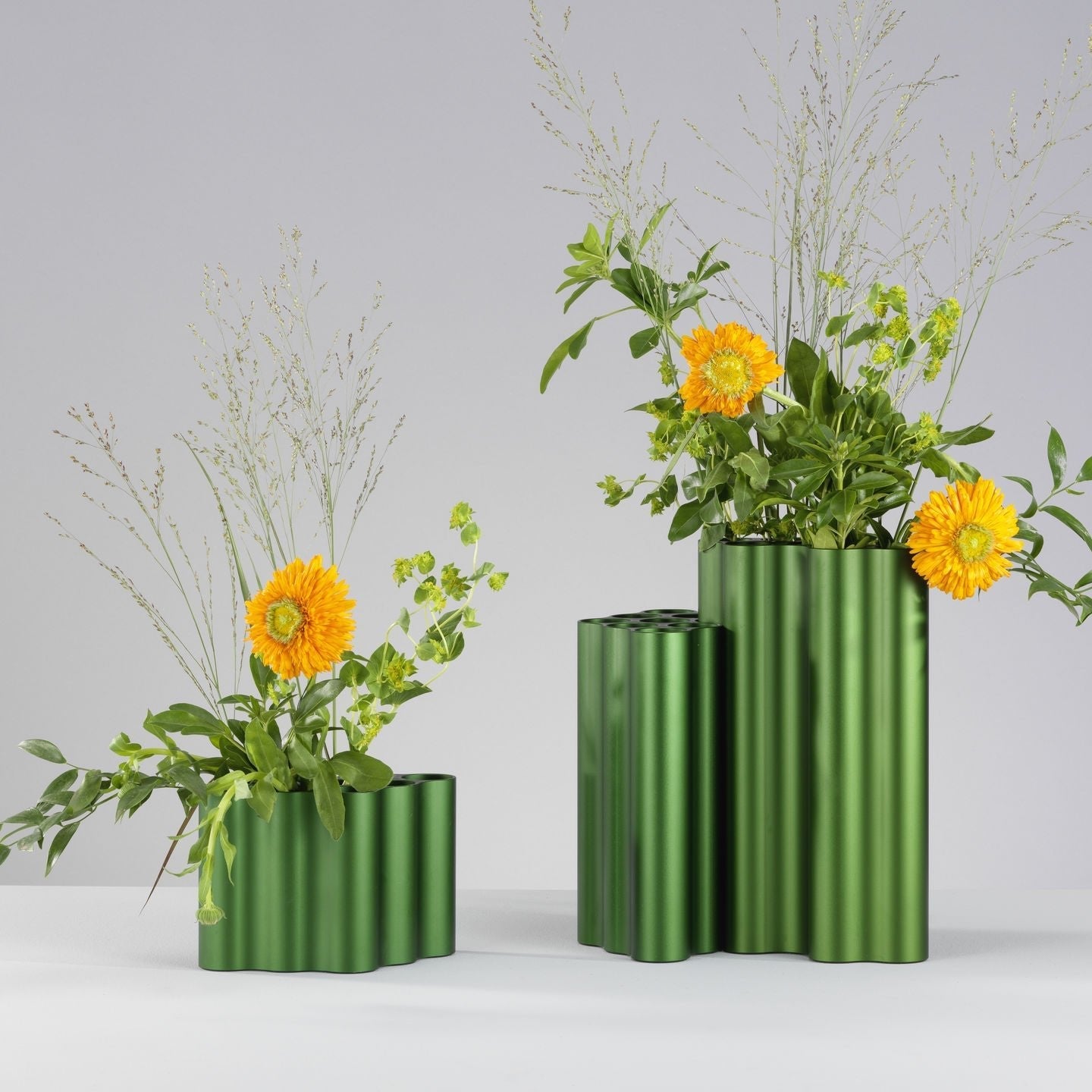 VITRA / Nuage Vases in Ivy Green By Ronan and Erwan Bouroullec