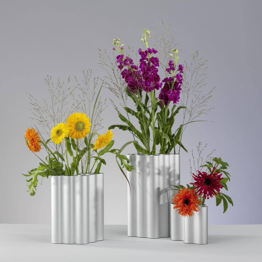 VITRA / Nuage Vases By Ronan and Erwan Bouroullec - Light Silver
