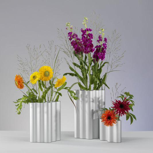 VITRA / Nuage Vases By Ronan and Erwan Bouroullec - Light Silver