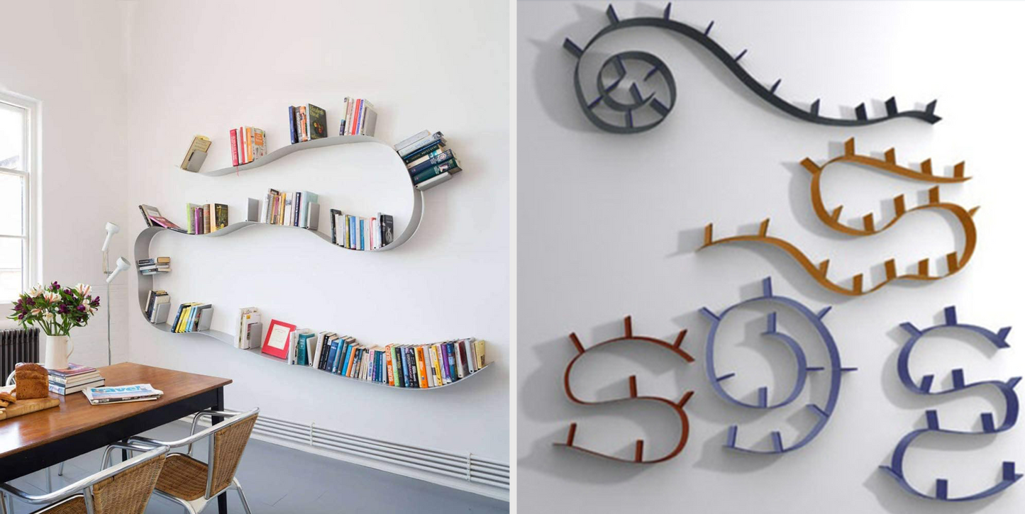 KARTELL / Cobalt Blue Small Bookworm Shelf by Ron Arad