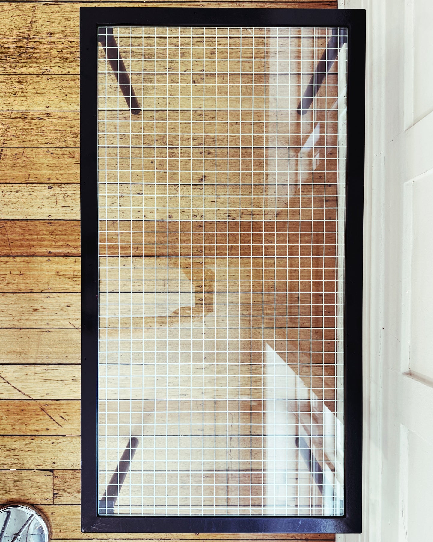 VINTAGE / Post Modern Grid Coffee Table