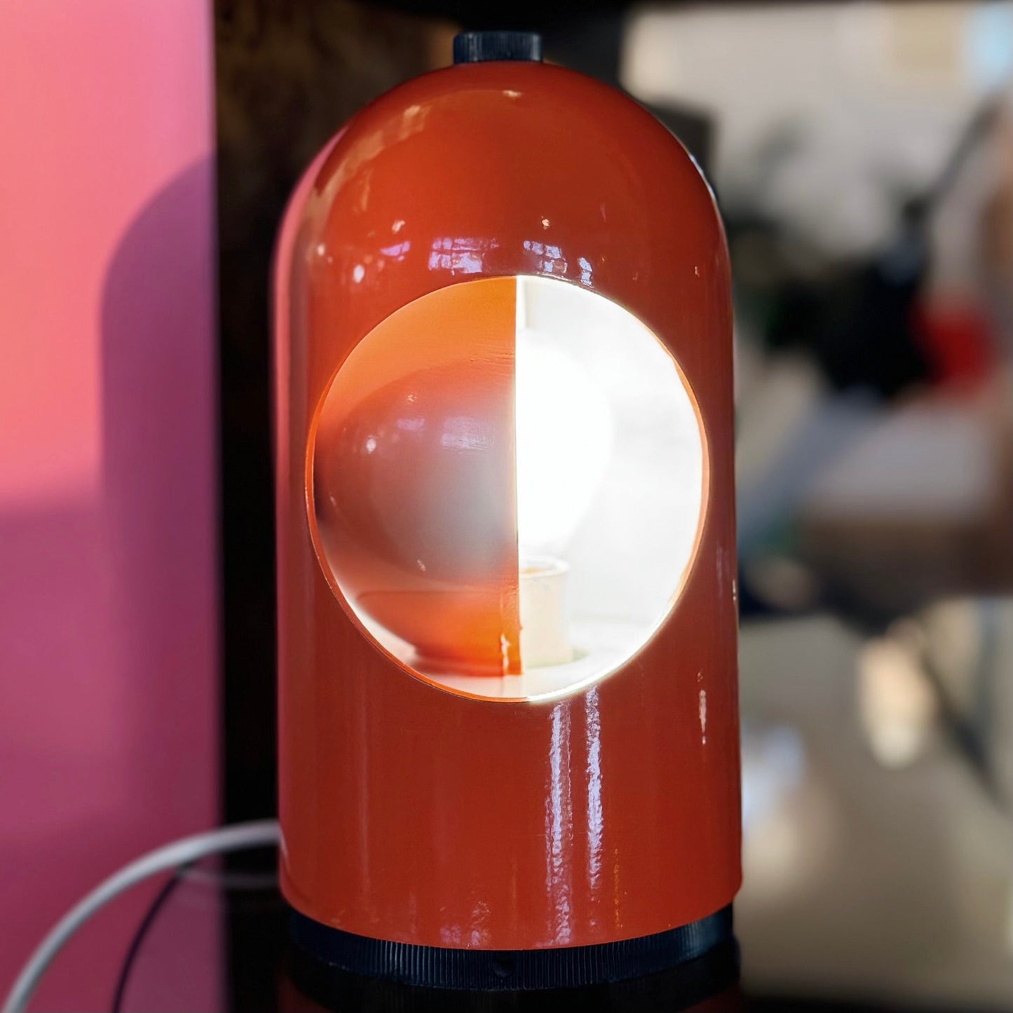 ABM MILANO / 1960s Eclipse Selene Desk Lamp by Alfredo Bianchi