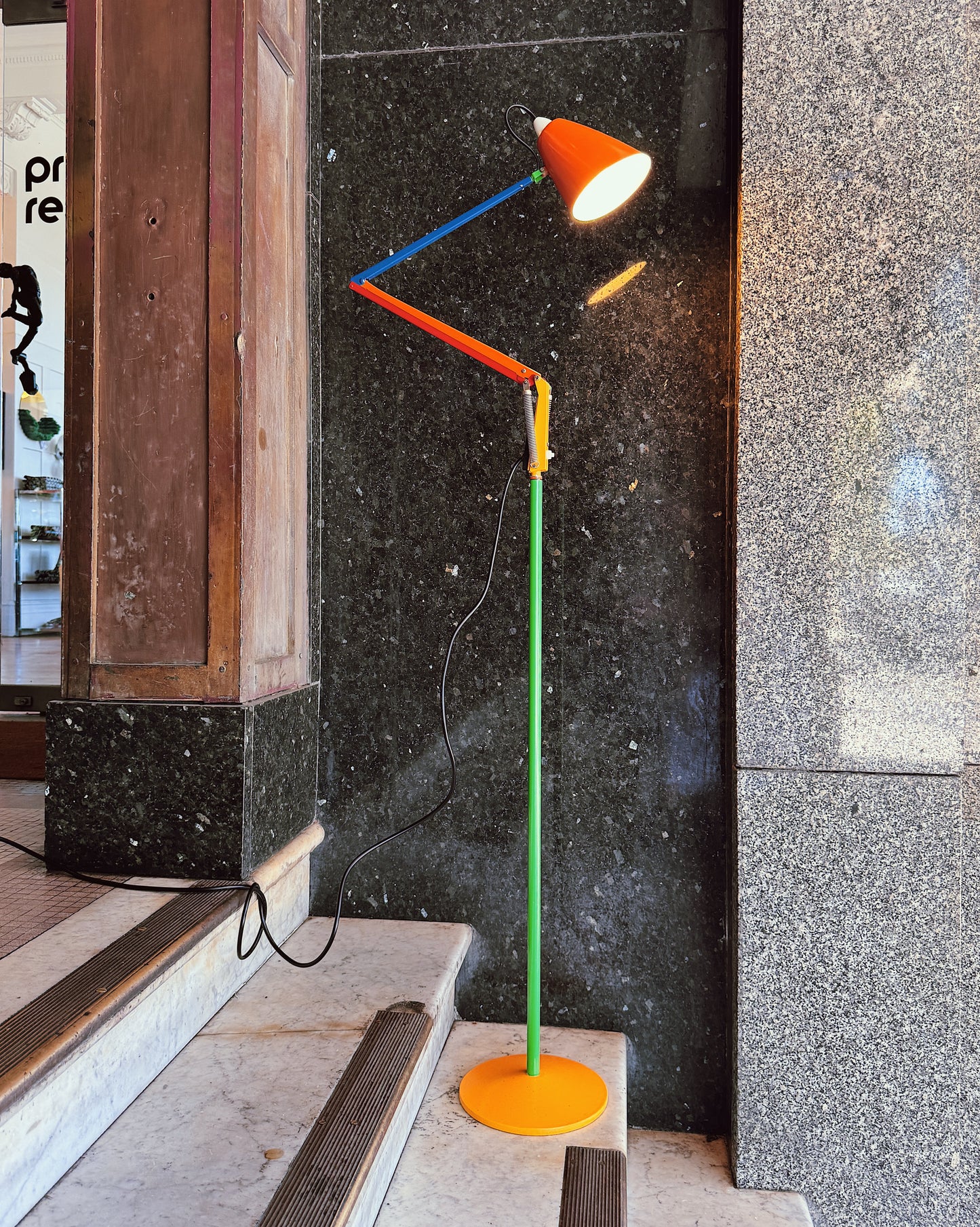 PLANET / Vintage Studio K Floor Lamp w/custom Multicolour Paintwork