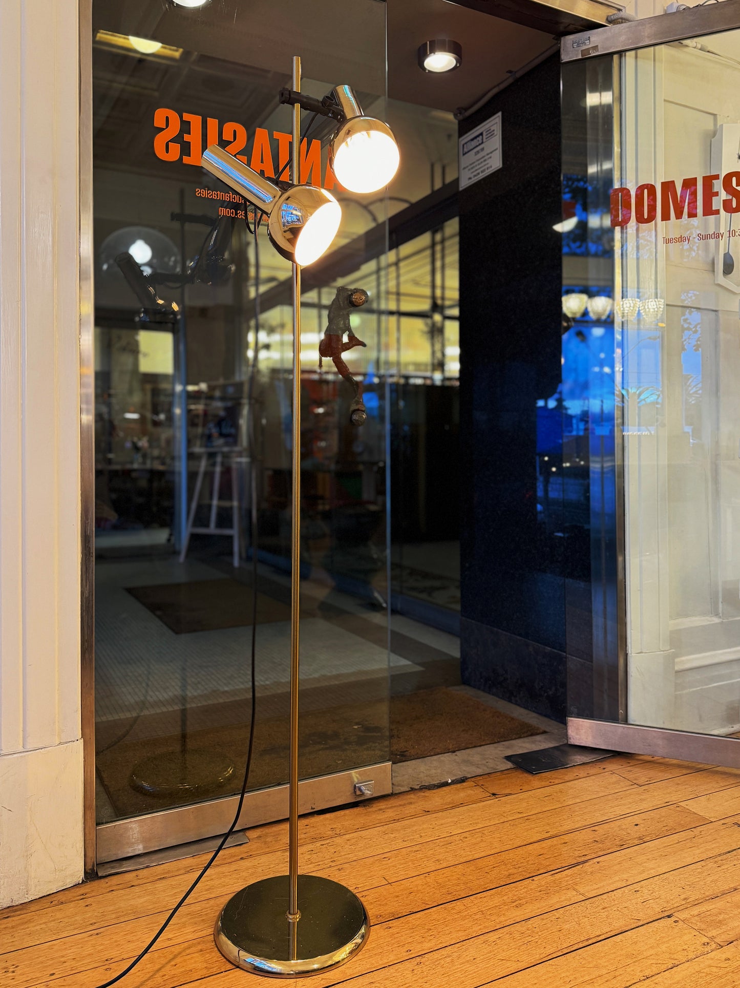 OSLO AUSTRALIA / Dual Head Floor Lamp - Gold