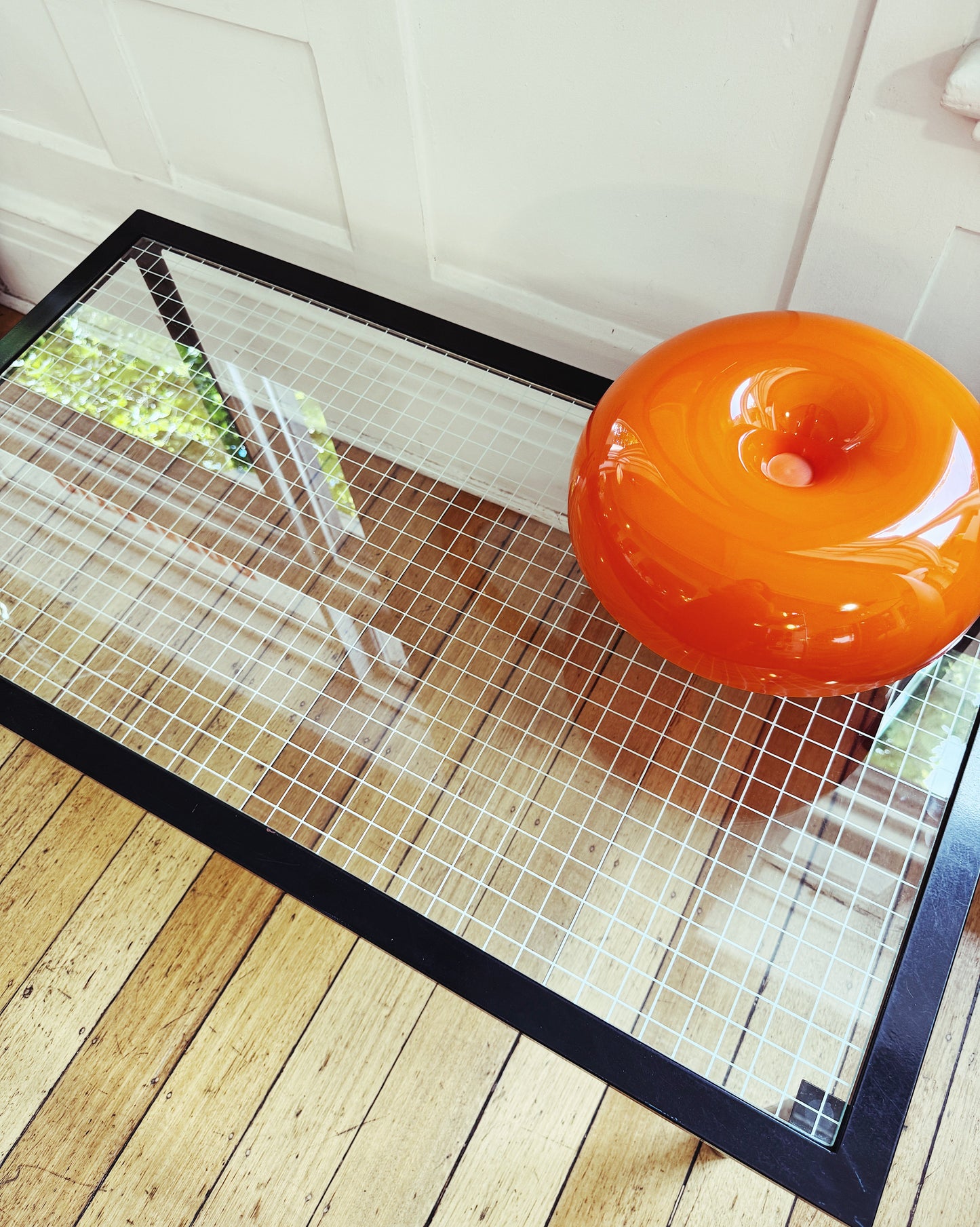 VINTAGE / Post Modern Grid Coffee Table