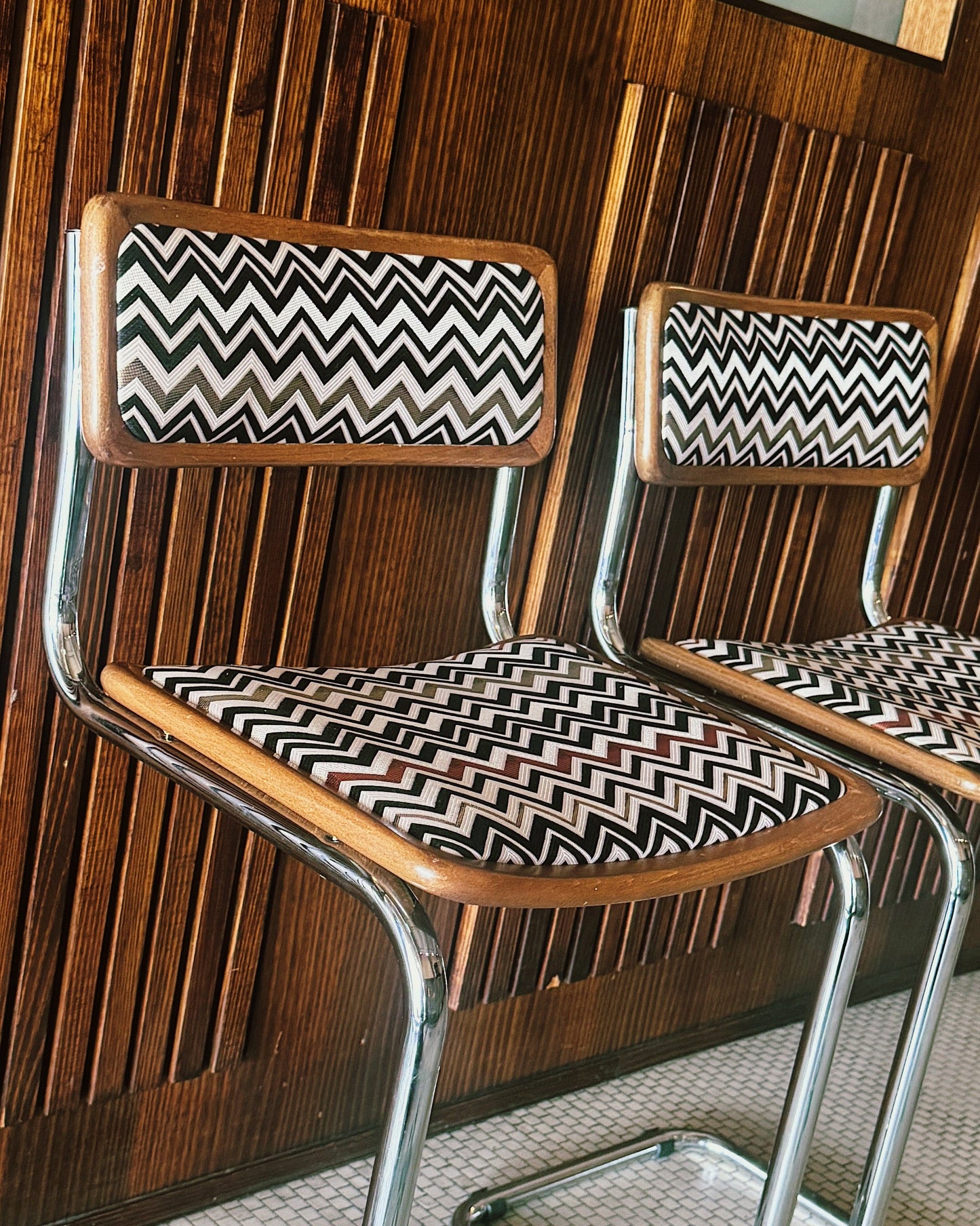 CESCA X MISSONI / Missoni Home Upholstered Bar Stool