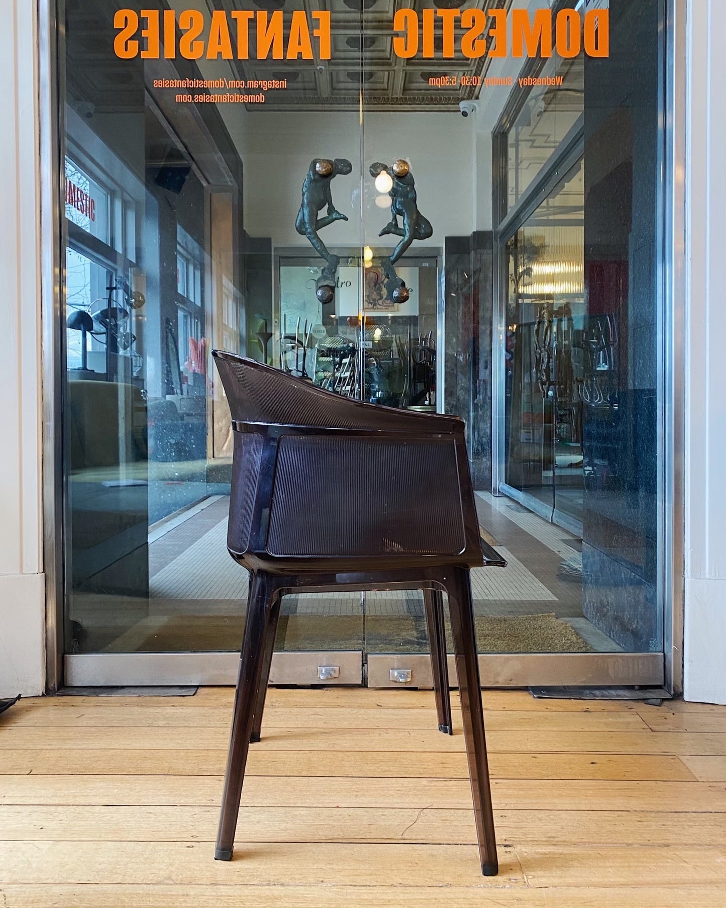KARTELL / Papyrus Chairs in Transparent Chocolate Designed by Ronan & Erwan Bouroullec