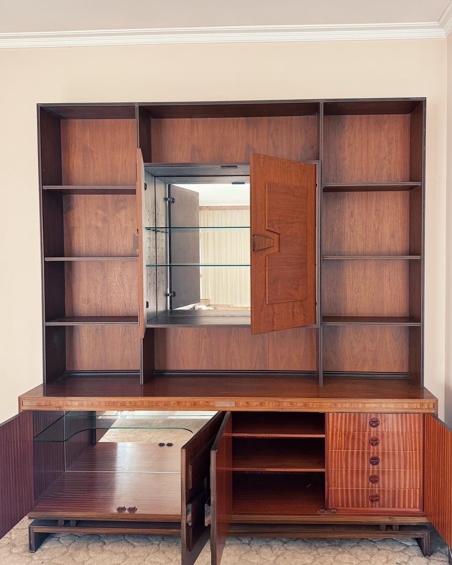 RUDOWSKI / 1960s Bespoke Teak Hutch Cabinet