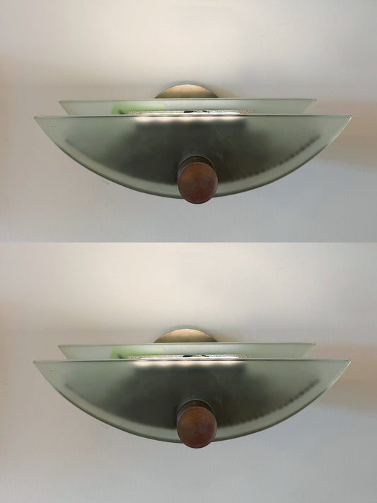 POST MODERN / 1980s Wall lights by Pierre Lallemand