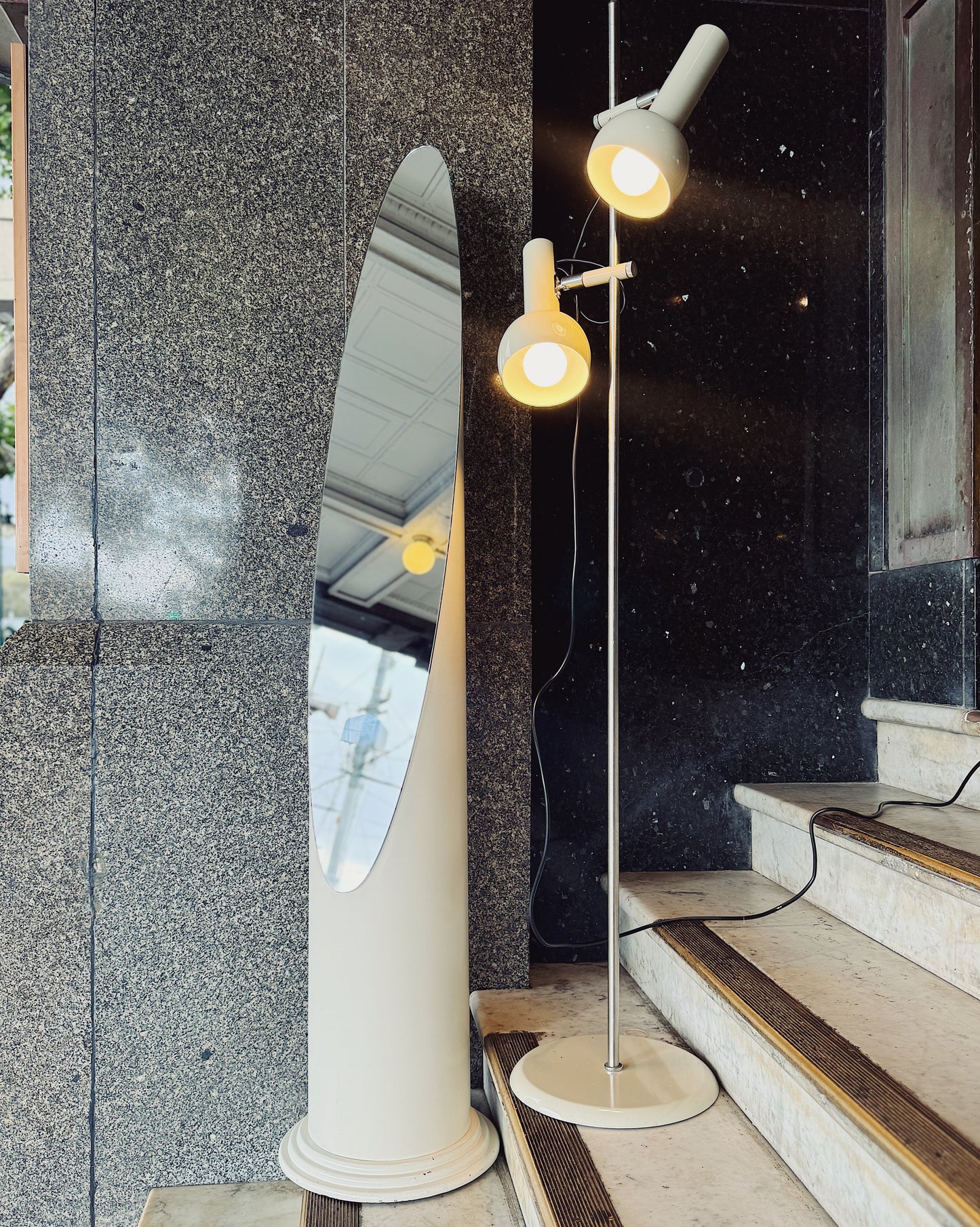 OSLO AUSTRALIA / Dual Head Floor Lamp - Cream