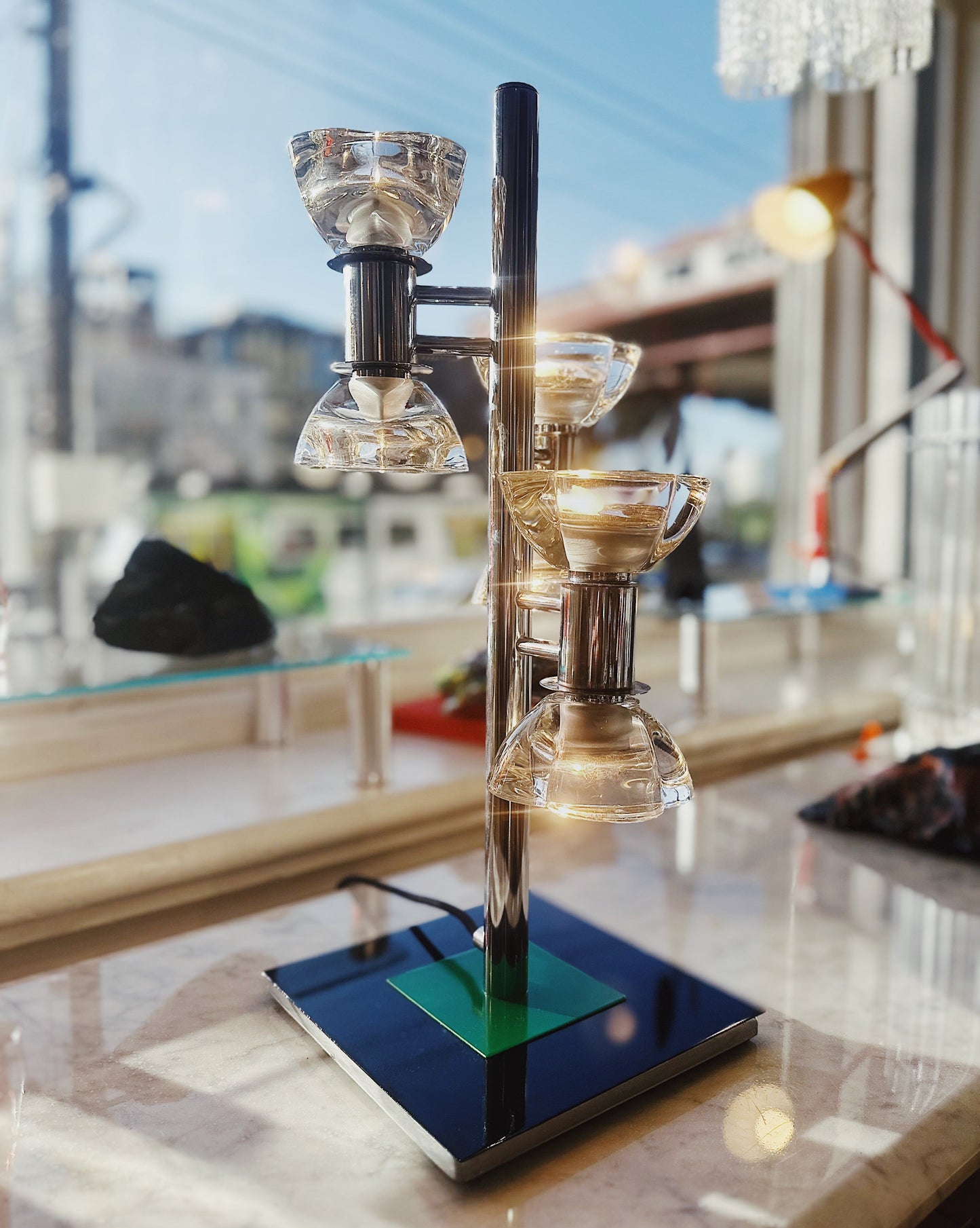 BESPOKE / Custom Flower Glass Table Lamp