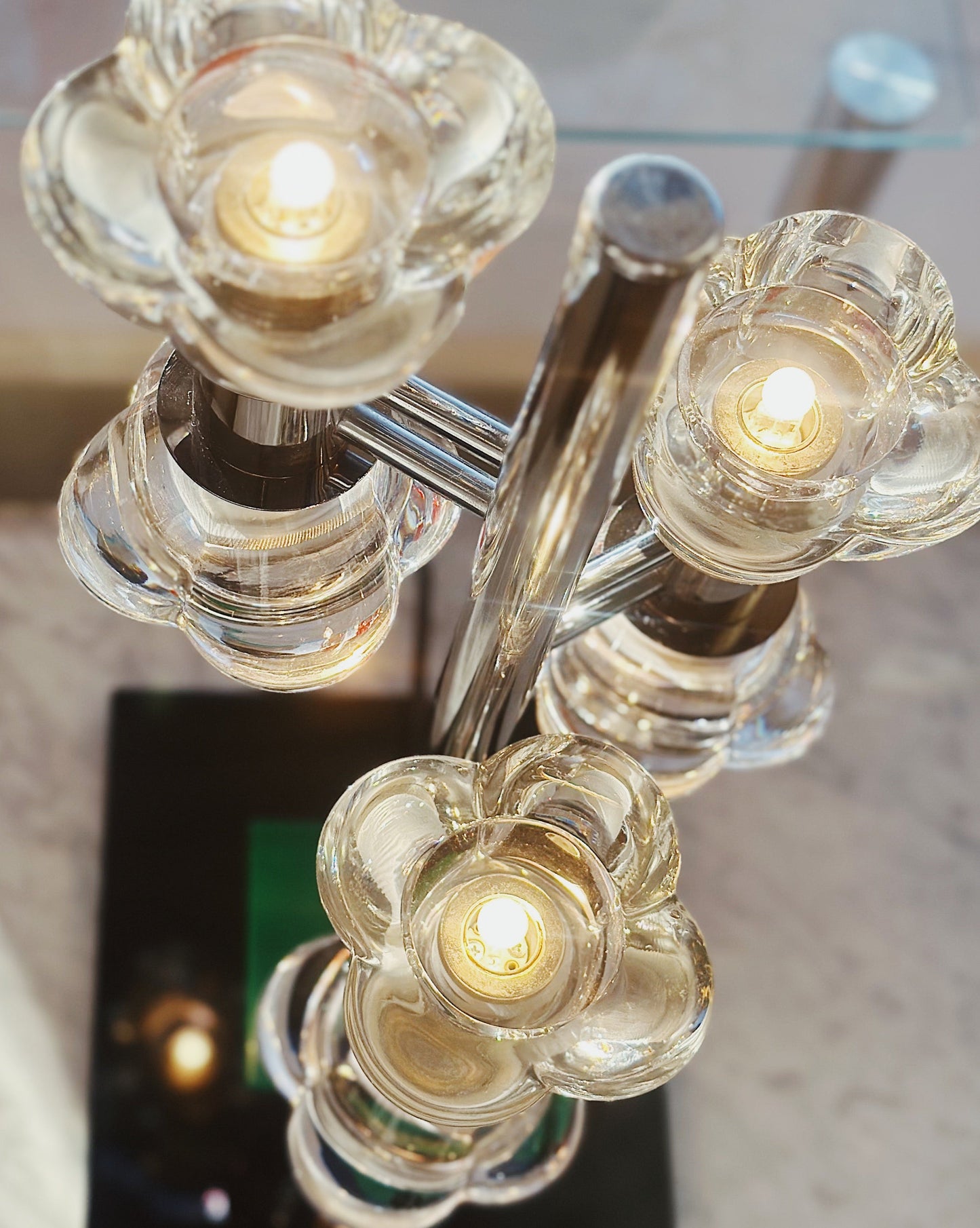 BESPOKE / Custom Flower Glass Table Lamp