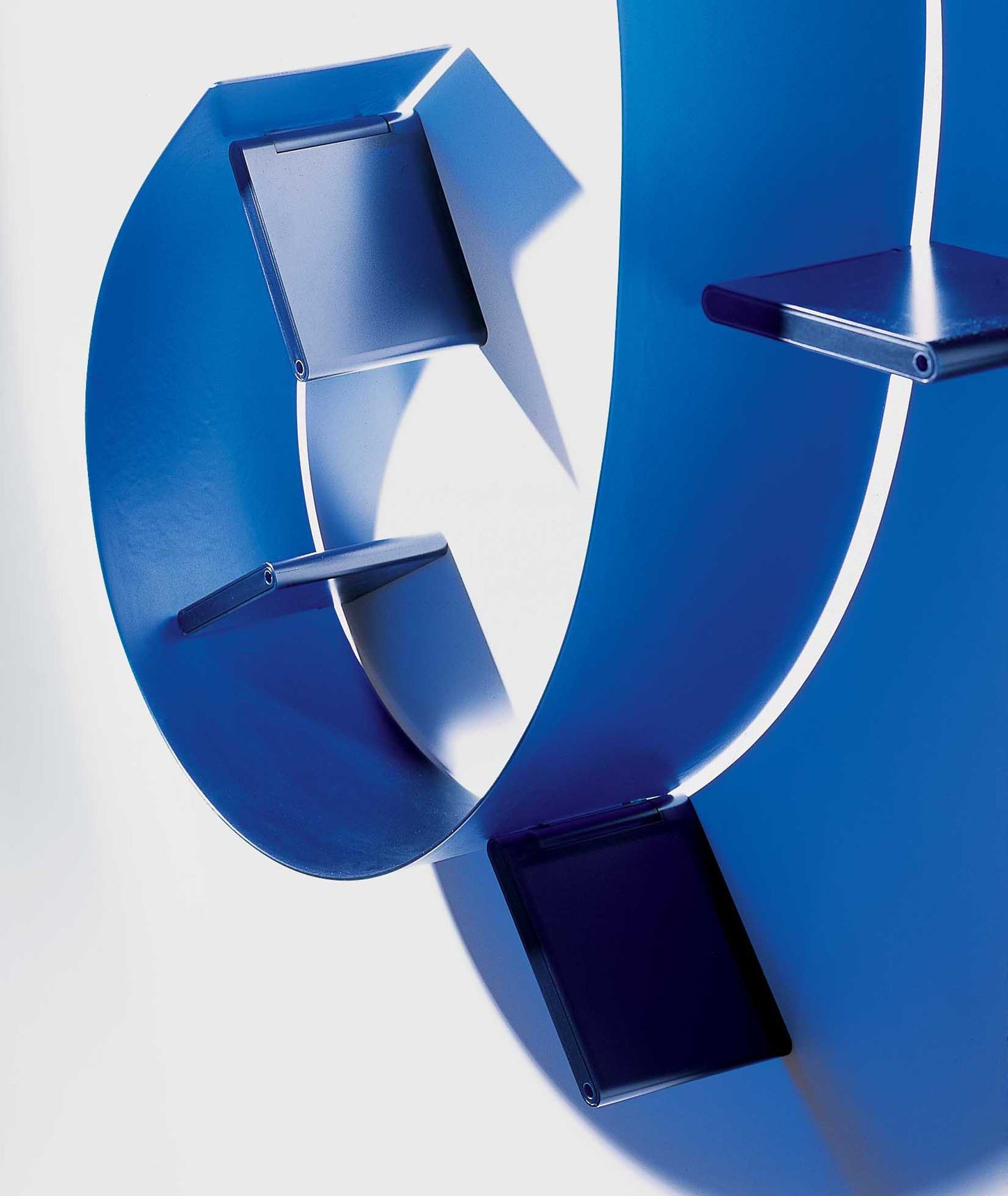 KARTELL / Cobalt Blue Small Bookworm Shelf by Ron Arad