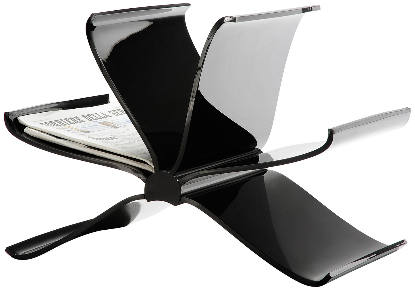 KARTELL / Front Page Black Magazine Rack