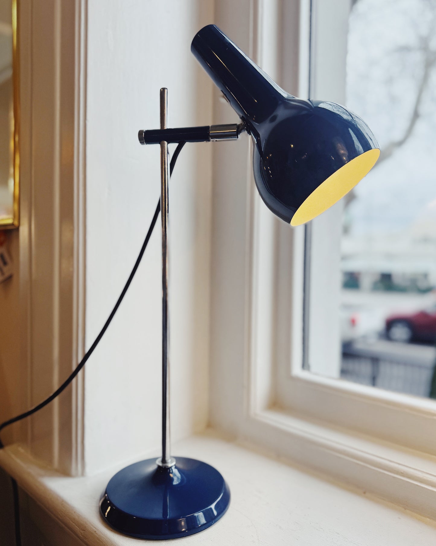 OSLO / 1960s Navy Desk Lamp