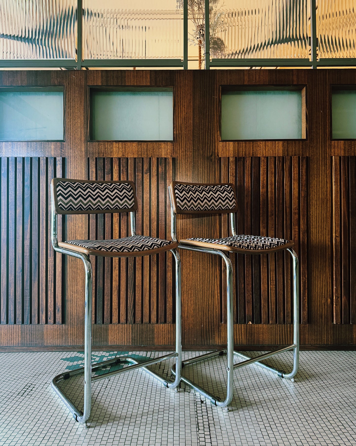 CESCA X MISSONI / Missoni Home Upholstered Bar Stool