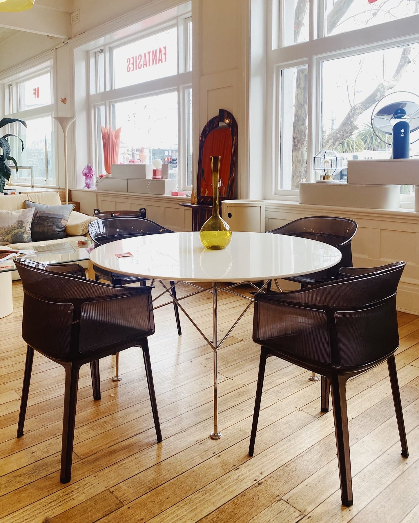 KARTELL / Papyrus Chairs in Transparent Chocolate Designed by Ronan & Erwan Bouroullec